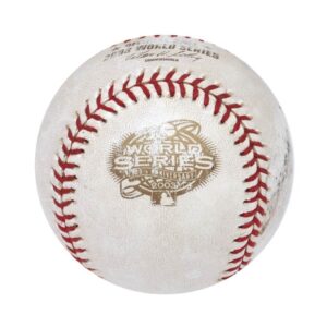 2003 World Series Yankees vs. Marlins Game-Used Baseball