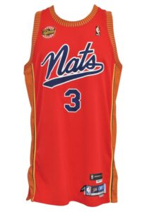 2004-05 Allen Iverson Philadelphia 76ers Syracuse Nationals TBTC Team-Issued Road Uniform