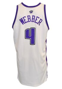 2004-05 Chris Webber Sacramento Kings Game-Used Home Jersey 