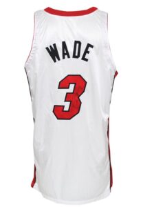 2004-05 Dwyane Wade Miami Heat Game-Used & Autographed Home Jersey