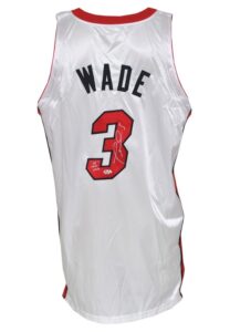 2004-05 Dwyane Wade Miami Heat Game-Used & Autographed Home Jersey