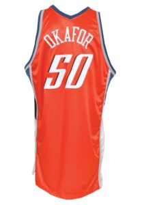 2004-05 Emeka Okafor Rookie Charlotte Bobcats Game-Used Road Jersey 