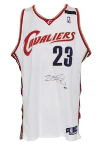 2004-05 LeBron James Cleveland Cavaliers Game-Used & Autographed Home Jersey