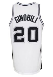 2004-05 Manu Ginobili San Antonio Spurs Game-Used & Autographed Home Jersey