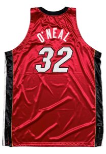 2004-05 Shaquille O’Neal Miami Heat Game-Used Road Jersey With NBA Finals Patch