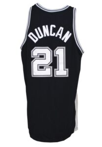 2004-05 Tim Duncan San Antonio Spurs Game-Used Road Jersey