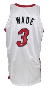 2004-2005 Dwyane Wade Miami Heat Game-Used & Autographed Home Jersey (D Wade Hologram) (JSA)