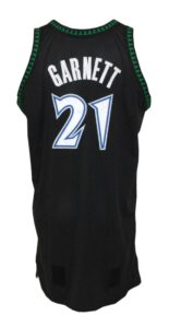 2004-2005 Kevin Garnett Minnesota Timberwolves Game-Used Road Alternate Uniform