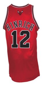 2004-2005 Kirk Hinrich Chicago Bulls Game-Used & Autographed Road Jersey