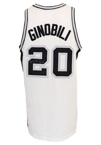 2004-2005 Manu Ginobili San Antonio Spurs Game-Used & Autographed Home Jersey