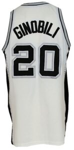 2004-2005 Manu Ginobili San Antonio Spurs Game-Used Home Jersey