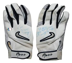 2004 Alex Rodriguez NY Yankees Game-Used & Autographed Home Run Batting Gloves