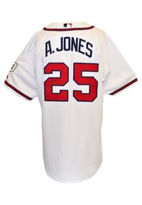 2004 Andruw Jones Atlanta Braves Game-Used & Autographed Home Jersey