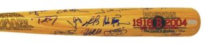 2004 Boston Red Sox “Curse is Reversed” Team Signed LE Bat