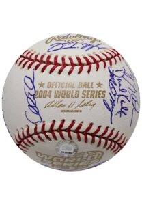 2004 Boston Red Sox High Grade Team-Signed OWS Baseball