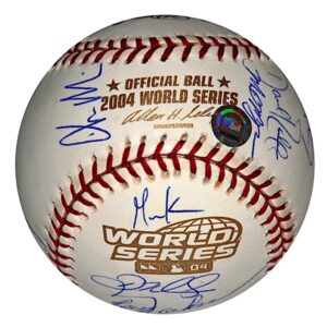 2004 Boston Red Sox World Championship Team Autographed Baseball