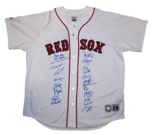 2004 Boston Red Sox World Series Championship Team Autographed Jersey