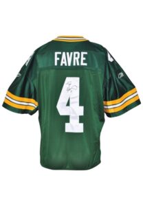 2004 Brett Favre Green Bay Packers Game-Used & Autographed Home Jersey