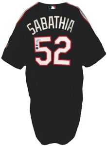 2004 C.C. Sabathia All-Star Game Pre-Game Worn & Autographed Jersey