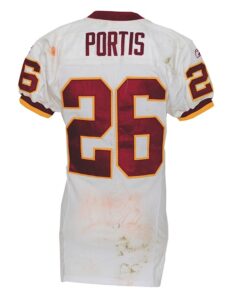 2004 Clinton Portis Washington Redskins Game-Used Road Jersey