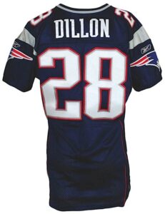 2004 Corey Dillon New England Patriots Game-Used Home Jersey