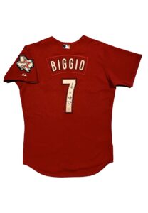 2004 Craig Biggio Houston Astros Game-Used & Signed Alternate Jersey