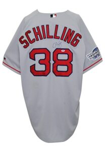 2004 Curt Schilling Boston Red Sox Game-Used & Autographed Road Jersey