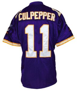 2004 Daunte Culpepper Minnesota Vikings Game-Used Home Jersey