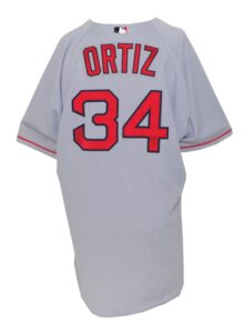 2004 David Ortiz Boston Red Sox Game-Used Road Jersey