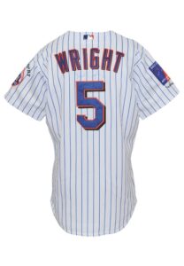 2004 David Wright Rookie NY Mets Game-Used & Autographed Jersey