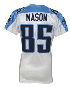 2004 Derrick Mason Tennessee Titans Game-Used Road Jersey