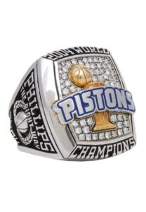 2004 Detroit Pistons World Championship Ring with Presentation Box