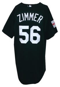 2004 Don Zimmer Tampa Bay Devil Rays Coaches Worn Opening Series Alternate Jersey