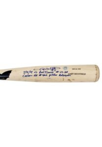 2004 Gary Sheffield New York Yankees Game-Used, Autographed & Inscribed Career Home Run #402 Bat