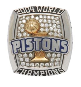 2004 Greg Baugh Detroit Pistons World Championship Ring