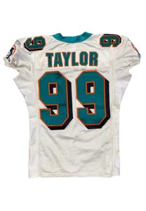 2004 Jason Taylor Miami Dolphins Game-Used & Signed Jersey