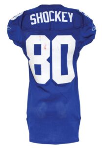 2004 Jeremy Shockey New York Giants Game-Used Home Jersey