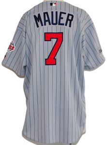 2004 Joe Mauer Rookie Minnesota Twins Game-Used Road Jersey