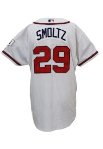 2004 John Smoltz Atlanta Braves Game-Used & Autographed Home Jersey