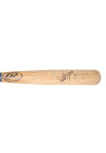 2004 Julio Franco Game-Used & Autographed Bat