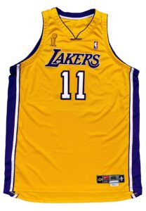 2004 Karl Malone LA Lakers NBA Finals Game-Used Jersey