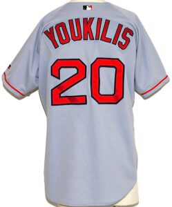 2004 Kevin Youkilis Rookie Boston Red Sox Game-Used Road Jersey