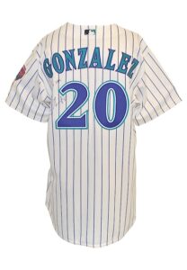 2004 Luis Gonzalez Arizona Diamondbacks Game-Used & Autographed Home Jersey