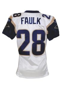 2004 Marshall Faulk St. Louis Rams Game-Used Road Jersey