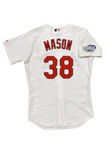 2004 Marty Mason St. Louis Cardinals World Series Coaches Worn Home Jersey