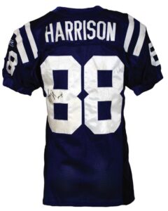 2004 Marvin Harrison Indianapolis Colts Game-Used & Autographed Home Uniform