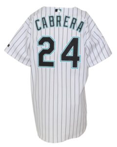 2004 Miguel Cabrera Florida Marlins Game-Used Home Alternate Jersey