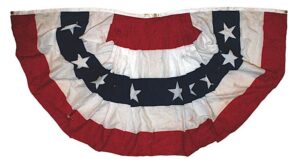 2004 Playoff Bunting & Playoff Stars & Stripes Banner From Yankee Stadium