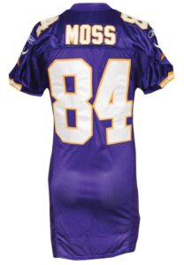 2004 Randy Moss Minnesota Vikings Game-Used Home Jersey