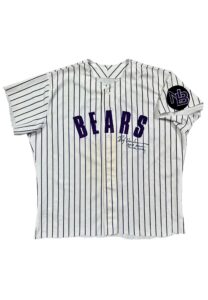 2004 Rickey Henderson Newark Bears Debut Game-Used & Autographed Jersey